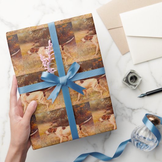 Cadeaubon voor jager met vintage pointer jachthond cadeaupapier (Geschenken)