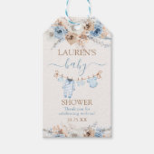 Cadeaubon voor jongenskleren voor baby's baby show cadeaulabel (Voorkant)