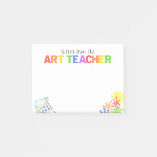 Cadeaubon voor Kunstleraar op een Basisschool of P Post-it® Notes