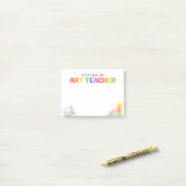 Cadeaubon voor Kunstleraar op een Basisschool of P Post-it® Notes (Op bureau)