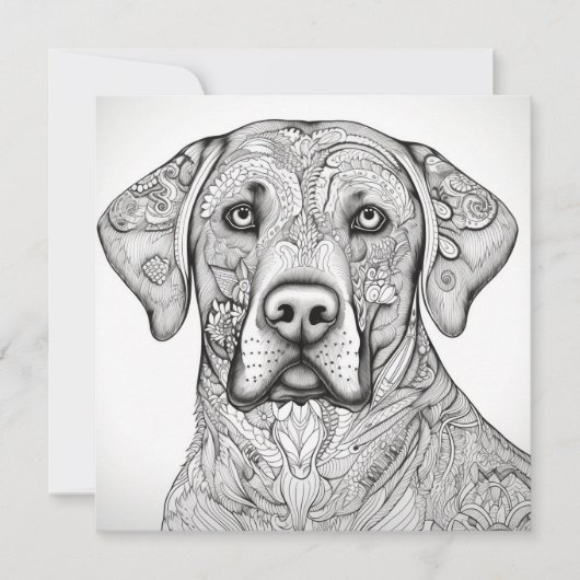Cadeaubon voor Labrador Retriever Kaart (Voorkant)