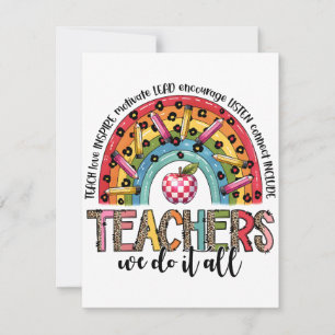 Cadeaubon voor leerkrachten Leerkrachten doen al Notitiekaartje