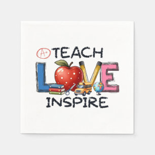 Cadeaubon voor leerkrachten Liefde en inspiratie Servet