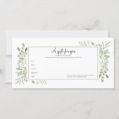 Cadeaubon voor lente bloemen (Voorkant)