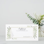 Cadeaubon voor lente bloemen (Staand voorkant)