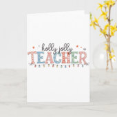 Cadeaubon Voor Leraar | Kerst Leraar Kaart (Gele Bloem)