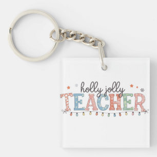 Cadeaubon Voor Leraar Kerst Leraar Sleutelhanger