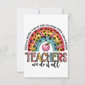 Cadeaubon Voor Leraar | Leraren Doen Alles Bedankkaart