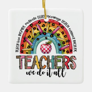 Cadeaubon Voor Leraar | Leraren Doen Alles Keramisch Ornament