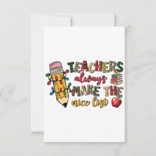 Cadeaubon Voor Leraar   Leraren Staan Altijd Op De Bedankkaart