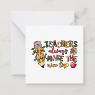 Cadeaubon Voor Leraar Leraren Staan Altijd Op De Notitiekaartje