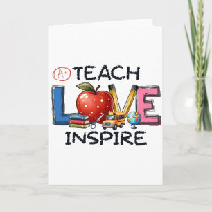 Cadeaubon Voor Leraar Liefde En Inspiratie Leren Kaart