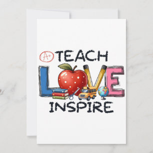 Cadeaubon Voor Leraar Liefde En Inspiratie Leren Kaart
