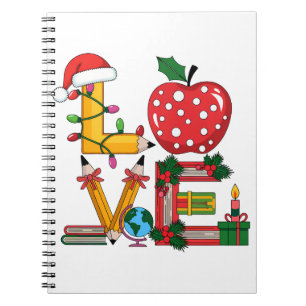 Cadeaubon Voor Leraar Liefde Potlood Appel Boeke Notitieboek