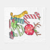Cadeaubon Voor Leraar | Liefde Potlood Appel Fleece Deken (Voorkant (Horizontaal))