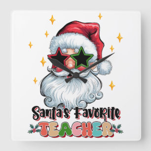 Cadeaubon Voor Leraar Sinterklaas' Favoriete Ler Vierkante Klok