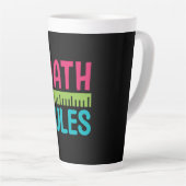 Cadeaubon Voor Leraar | Wiskunde Regels Latte Mok (Rechterhoek)