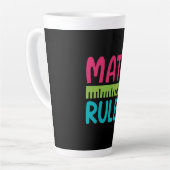 Cadeaubon Voor Leraar | Wiskunde Regels Latte Mok (Linkerhoek)