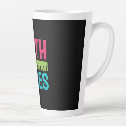 Cadeaubon Voor Leraar | Wiskunde Regels Latte Mok (Rechts)