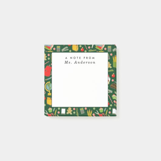 Cadeaubon voor leraren in de vakantie post-it® notes (Voorkant)