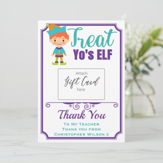 Cadeaubon voor Lerarendag: Verwenn jezelf (Staand voorkant)