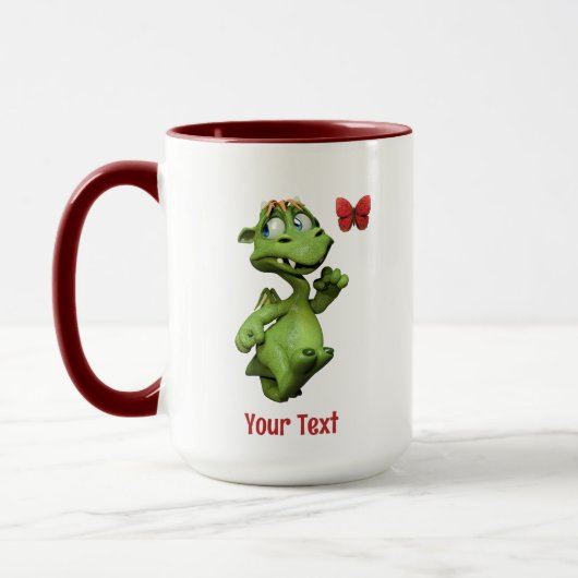 Cadeaubon voor lieve monster vlinder mok (Links)