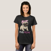 Cadeaubon voor lieve Pug-moeder T-shirt (Voorkant volledig)