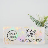 cadeaubon voor logo opal stone (Staand voorkant)