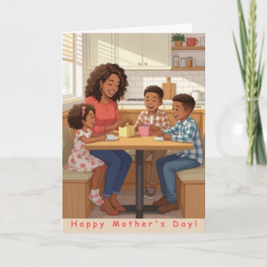 Cadeaubon voor mama Moederdag kaart (Voorkant)