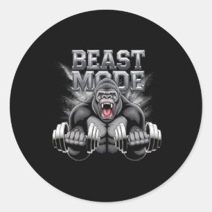 Cadeaubon Voor Mannen Vrouwen Fitness Lichaamstrai Ronde Sticker