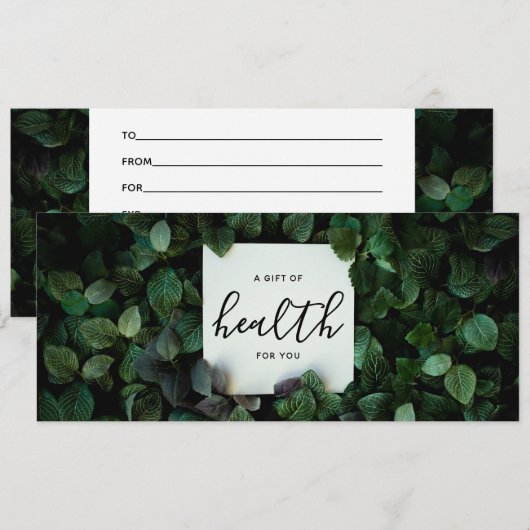 Cadeaubon voor medische chiropractische zorg (Voorkant / Achterkant)