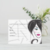 cadeaubon voor meisjeshaarsalon (Staand voorkant)