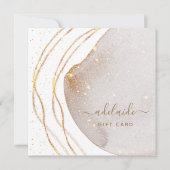Cadeaubon voor modern Gold Glitter Hair Stylist (Voorkant)