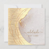 Cadeaubon voor modern Gold Glitter Hair Stylist (Voorkant)