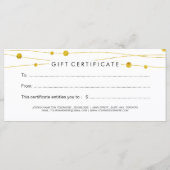 Cadeaubon voor moderne en grafische voorval (Achterkant)