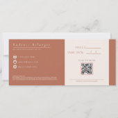 Cadeaubon voor moderne professionele visagist kaart (Achterkant)