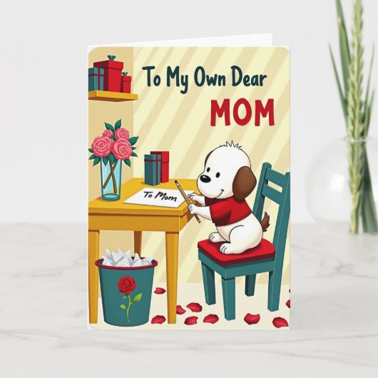 Cadeaubon voor Moeder Dier Kaart (Voorkant)