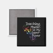 Cadeaubon voor muziekleraar magneet (Voorkant / Achterkant)