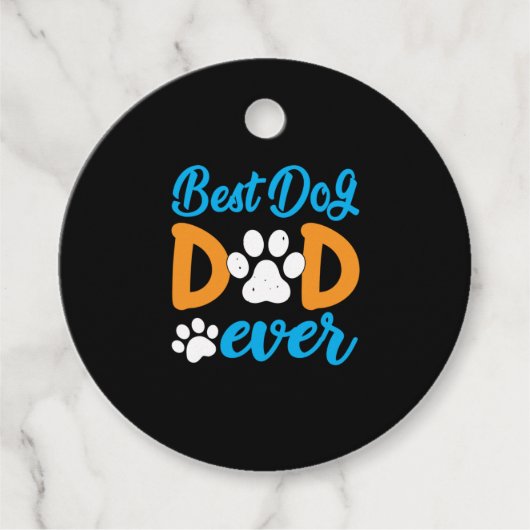 Cadeaubon voor opa | Beste hond papa ooit Bedankjes Labels (Voorkant)