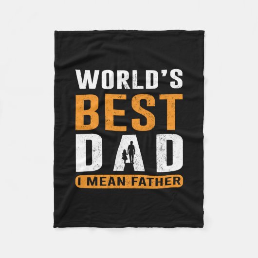 Cadeaubon voor opa | Ik bedoel vader Fleece Deken (Voorkant)