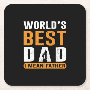 Cadeaubon voor opa Ik bedoel vader Kartonnen Onderzetters