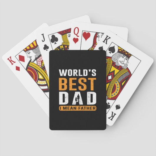 Cadeaubon voor opa | Ik bedoel vader Pokerkaarten (Achterkant)