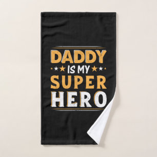 Cadeaubon voor opa Papa is mijn superheld Handdoek