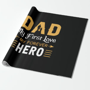 Cadeaubon voor opa   Papa mijn eeuwige held Cadeaupapier