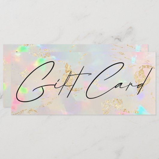 cadeaubon voor opal stone (Voorkant / Achterkant)