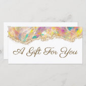 cadeaubon voor optisch ontwerp (Voorkant / Achterkant)