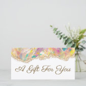 cadeaubon voor optisch ontwerp (Staand voorkant)