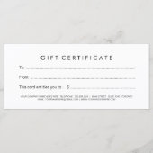 Cadeaubon voor oude haarstijlen (Achterkant)