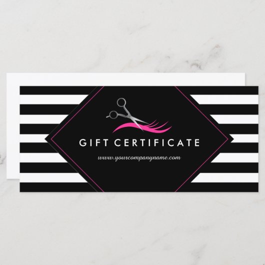 Cadeaubon voor oude haarstijlen (Voorkant / Achterkant)