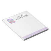 cadeaubon voor Paarse boekdocenten Notitieblok (Schuin)